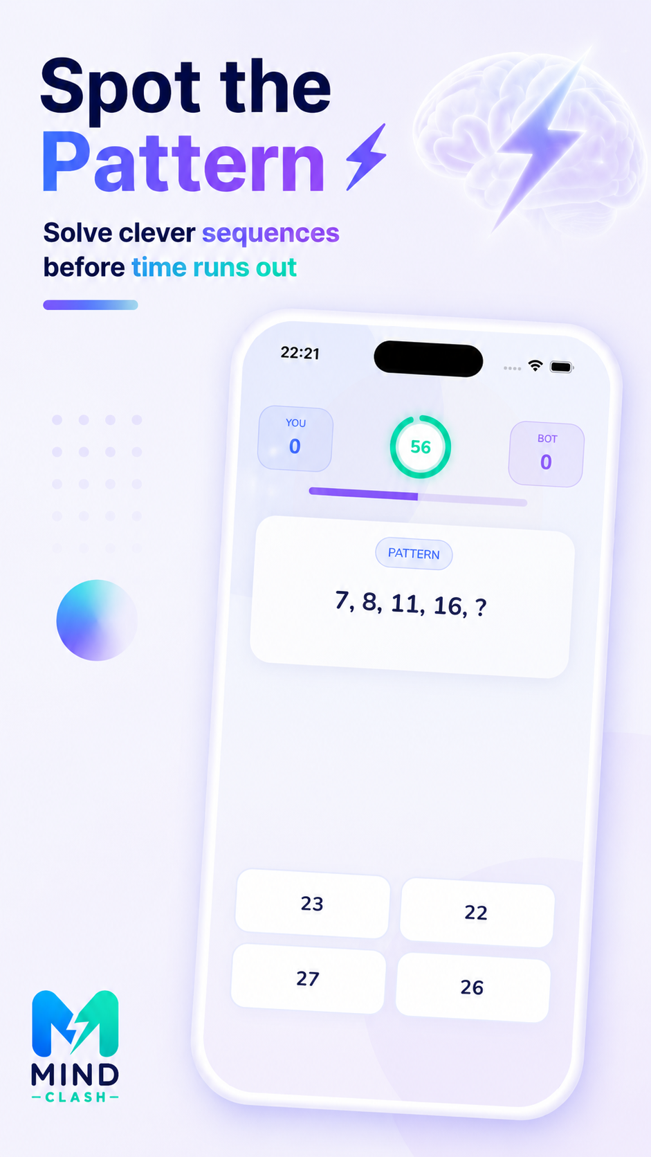 Mind Clash – pattern screen