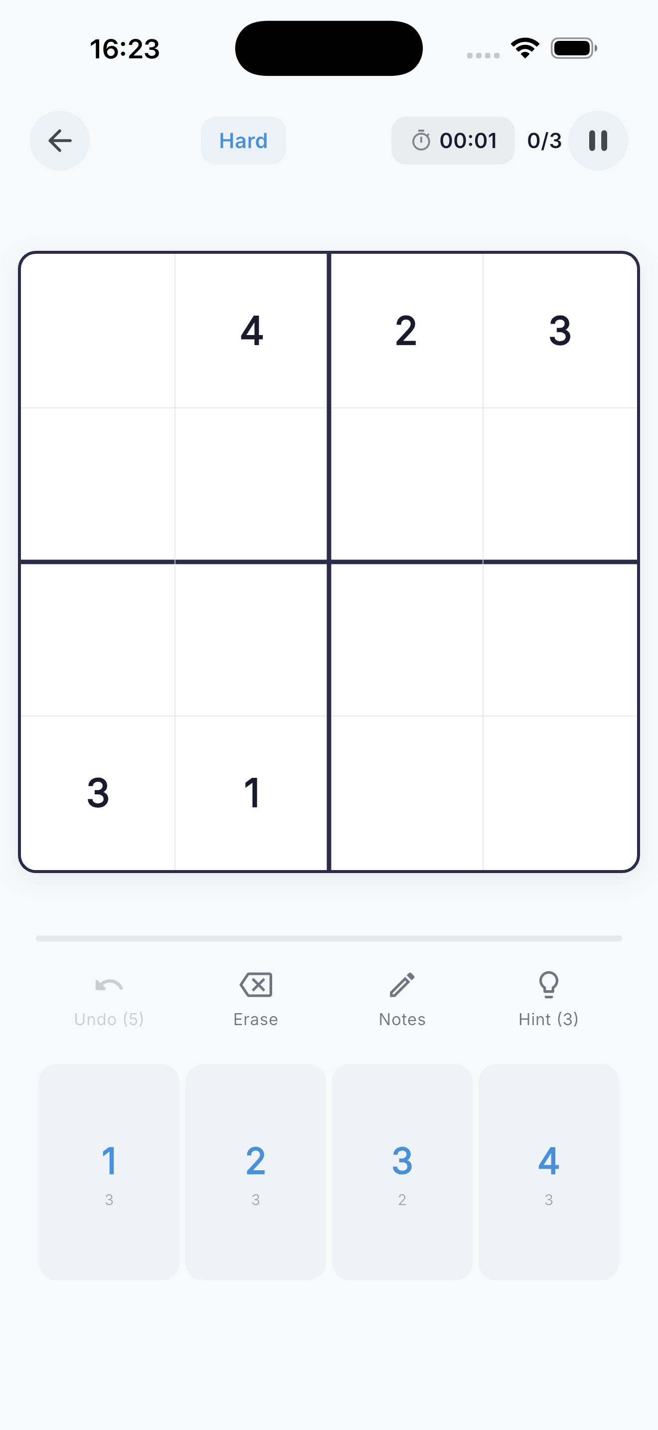 SudoZen 4×4 Quick board